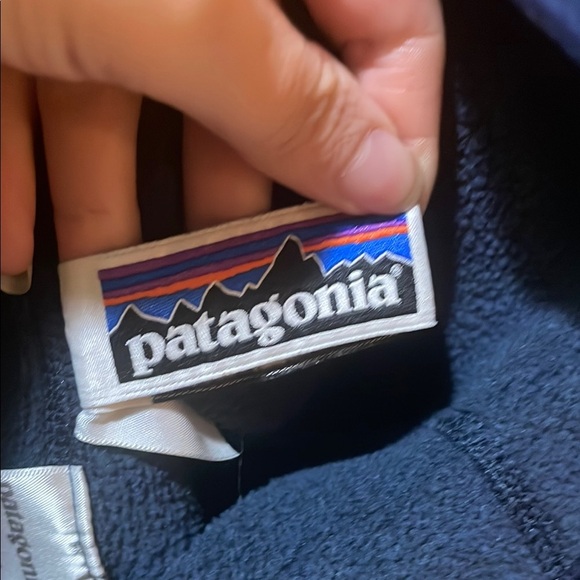 Kids Patagonia Better Sweater Fleece 1/4 Zip Pullover Blue - Picture 4 of 7